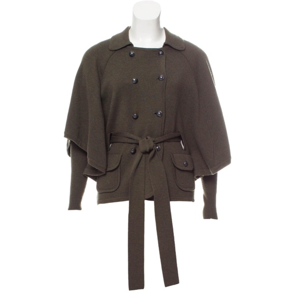 Diane von Furstenberg DVF Abbe Green Capelet Sweater ASO Blair Waldorf - Picture 1 of 6